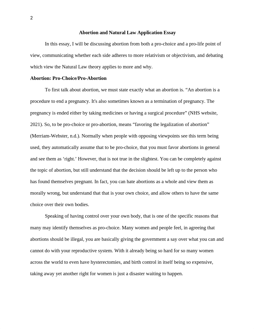 Abortion and Natural Law Application Essay - McKenzie Risser.docx_djl5keo0z1d_page2