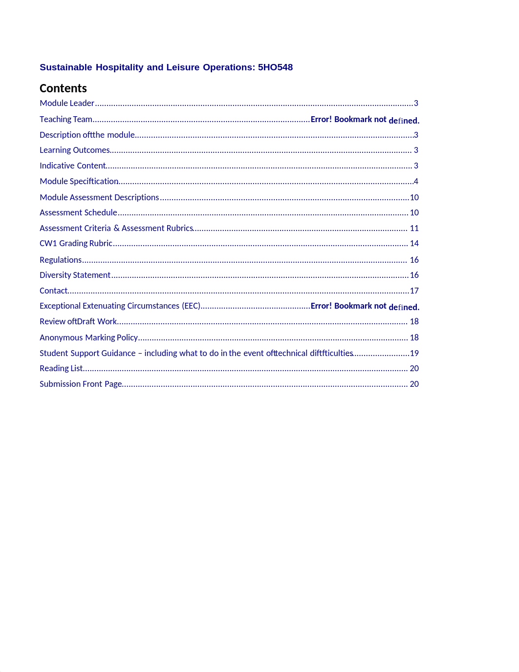 Sustainable Hospitality and Leisure Operations 5HO548 Handbook 22-23.docx_djlgmypls3w_page2