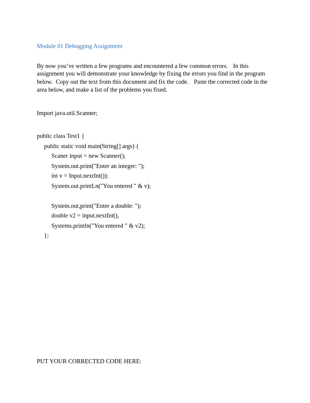 M01 Debugging Assignment.docx_djm31bswyo5_page1