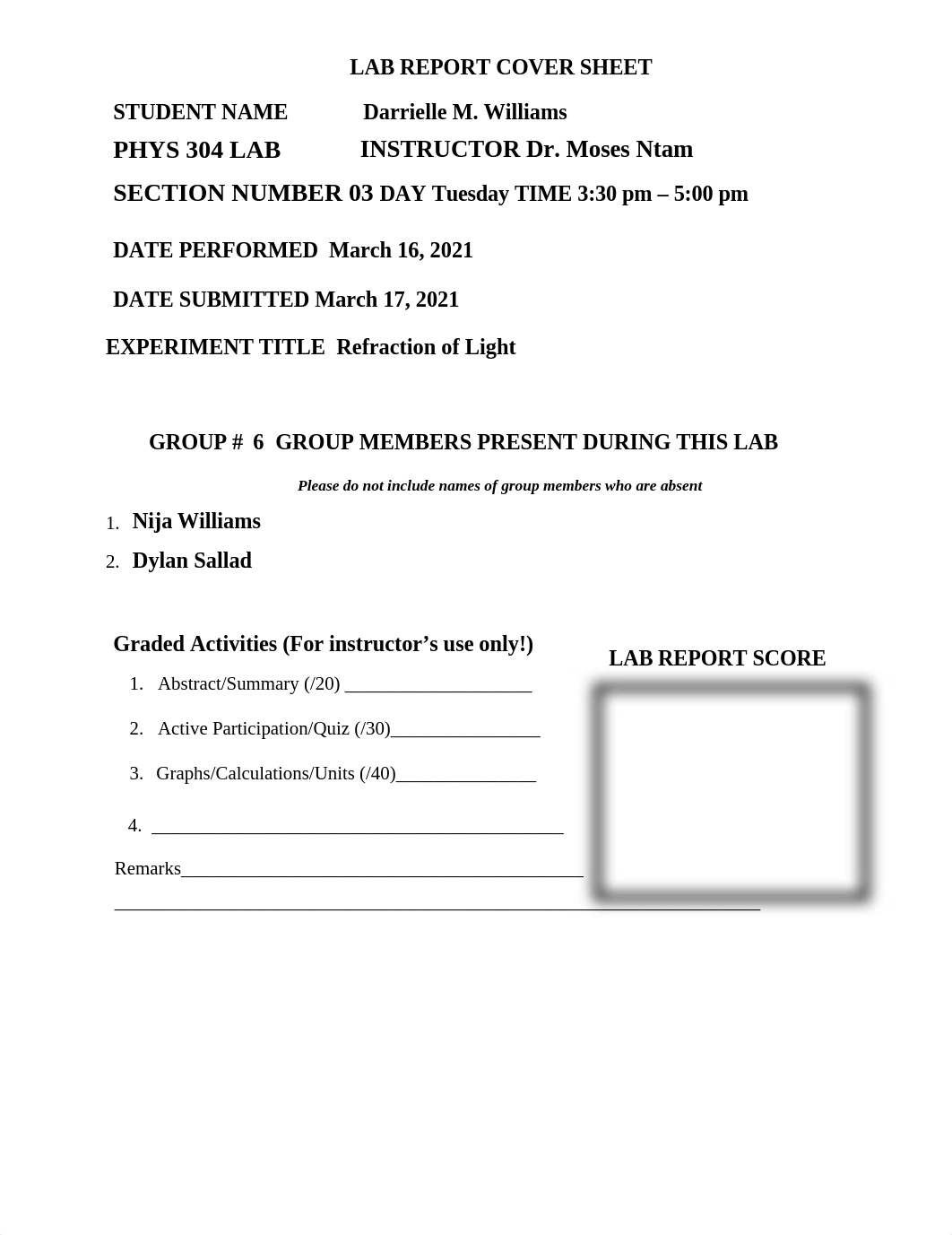 Lab 5. Refraction of Light PhET LAB Simulation.docx_djm9n60noji_page1