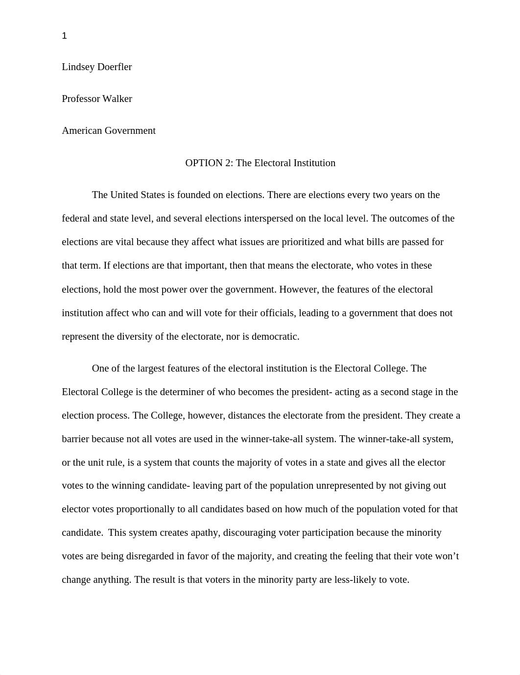 Student generated The Effect of the Electoral Institution on the Electorate Essay_djmehk0yv5v_page1