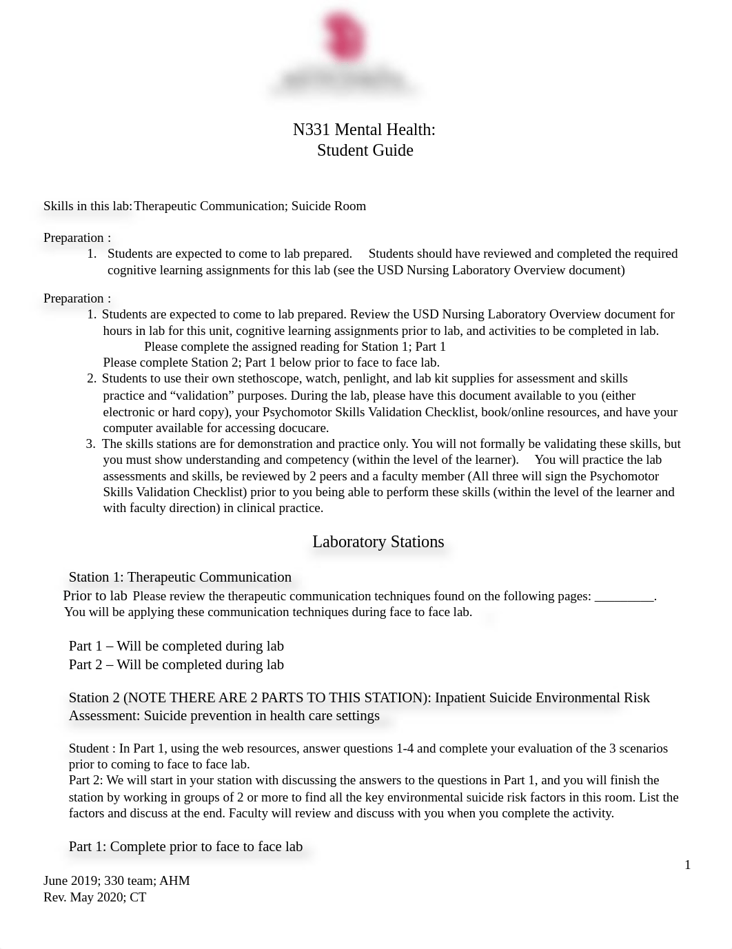 N331 Mental Health Lab Student Guide.docx_djmle1zi1aj_page1