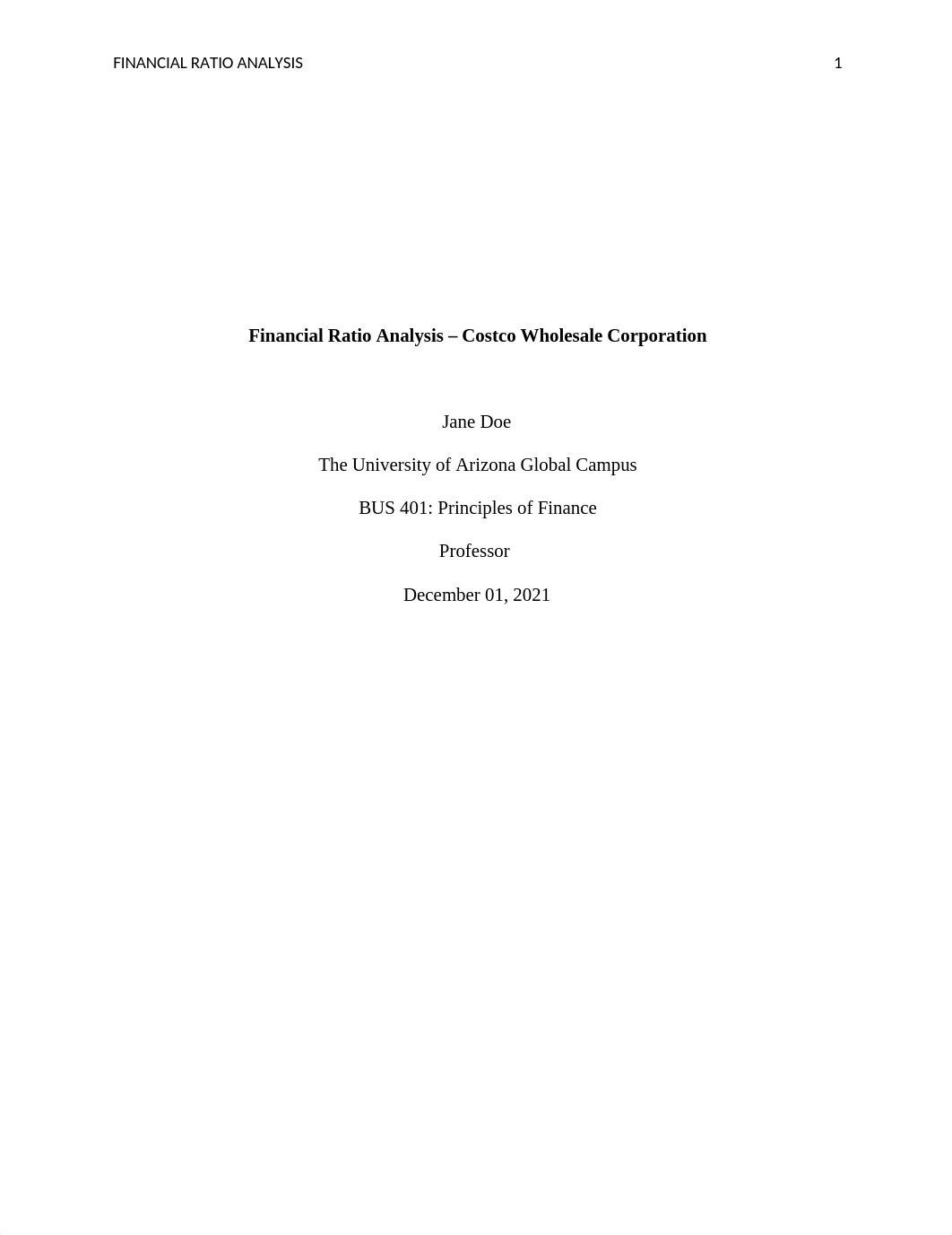 BUS 401 Week 2 Financial Ratio Analysis.docx_djn1alm1jqj_page1