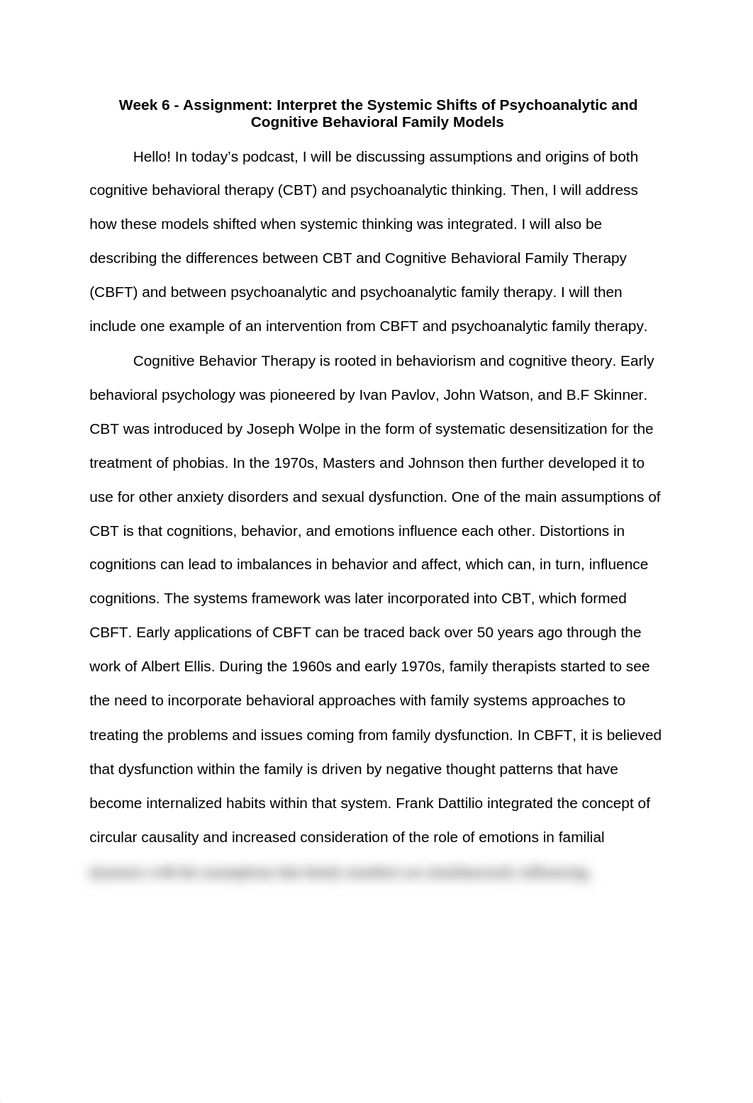 Week 6 - Assignment_ Interpret the Systemic Shifts of Psychoanalytic and Cognitive Behavioral Family_djn39426ix5_page1