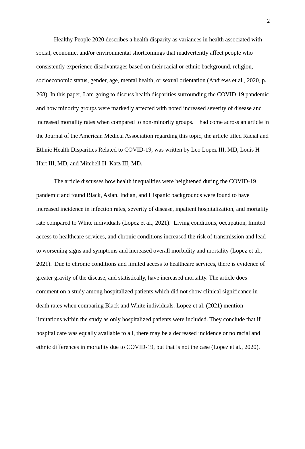 Health Disparity Paper.docx_djnd2e48bpi_page2