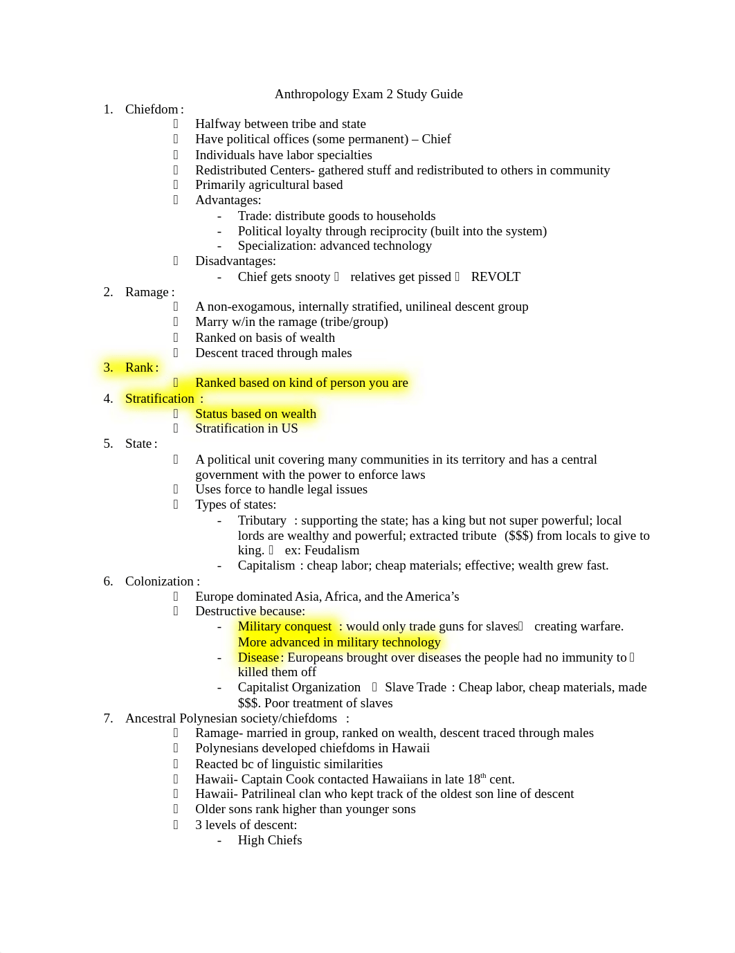 Anthropology Exam 2 Study Guide.docx_djnejww649b_page1