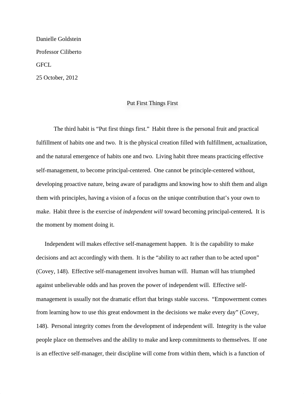 Habit 3 Essay - Principles of Personal Management_djnfx5huxjj_page1