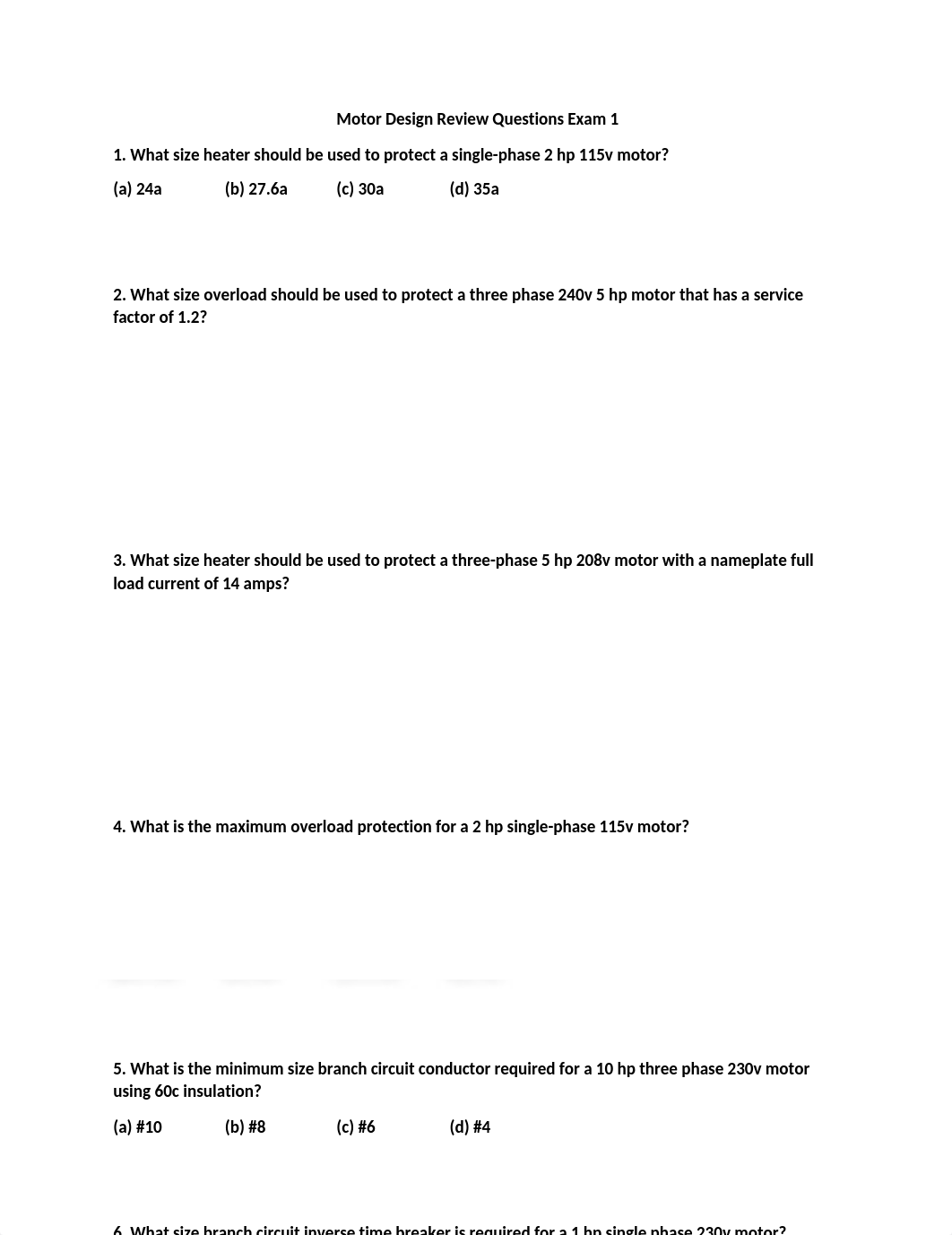 Motor Design Review Questions Exam 1.docx_djngy25cmid_page1