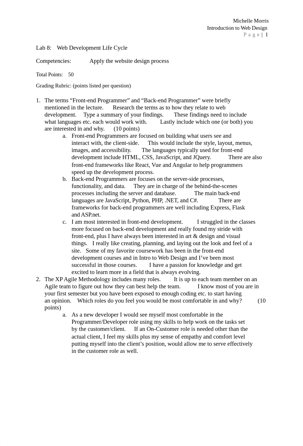 Morris - Lab 8b Web Development Life Cycle.docx_djnjya9pmtq_page1