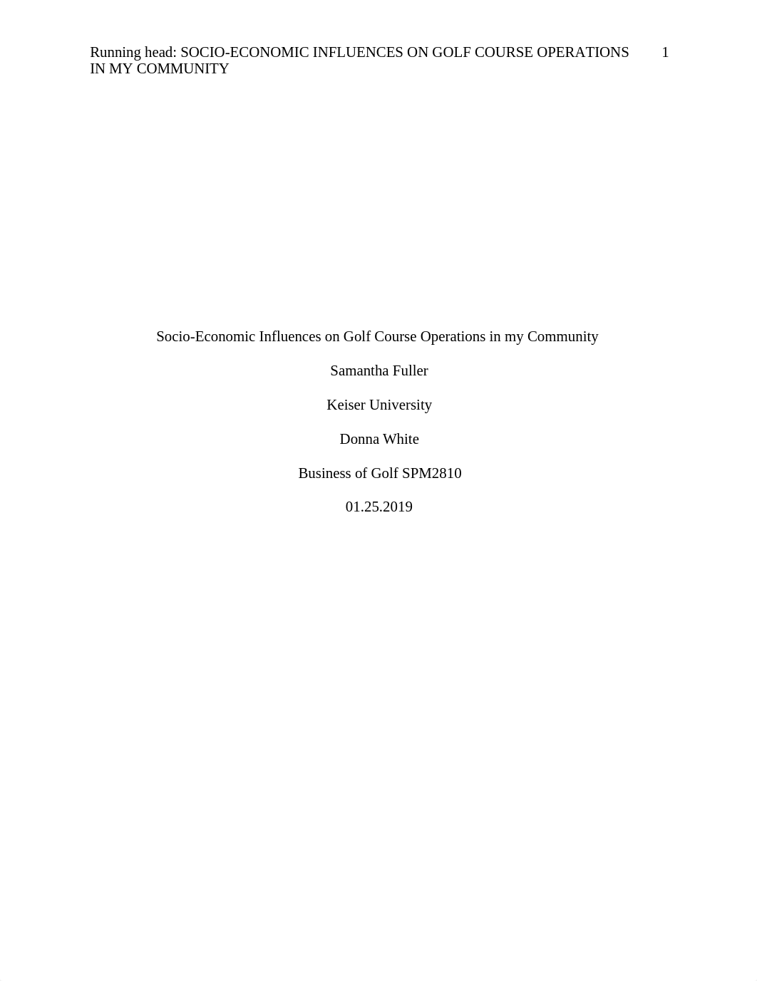 Socio-Economic Influences on Golf Course Operations .doc_djnp35m6z8w_page1