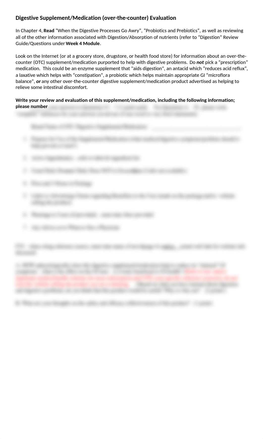 Digestive Supplement or Meds Eval.docx_djnwage91iv_page1