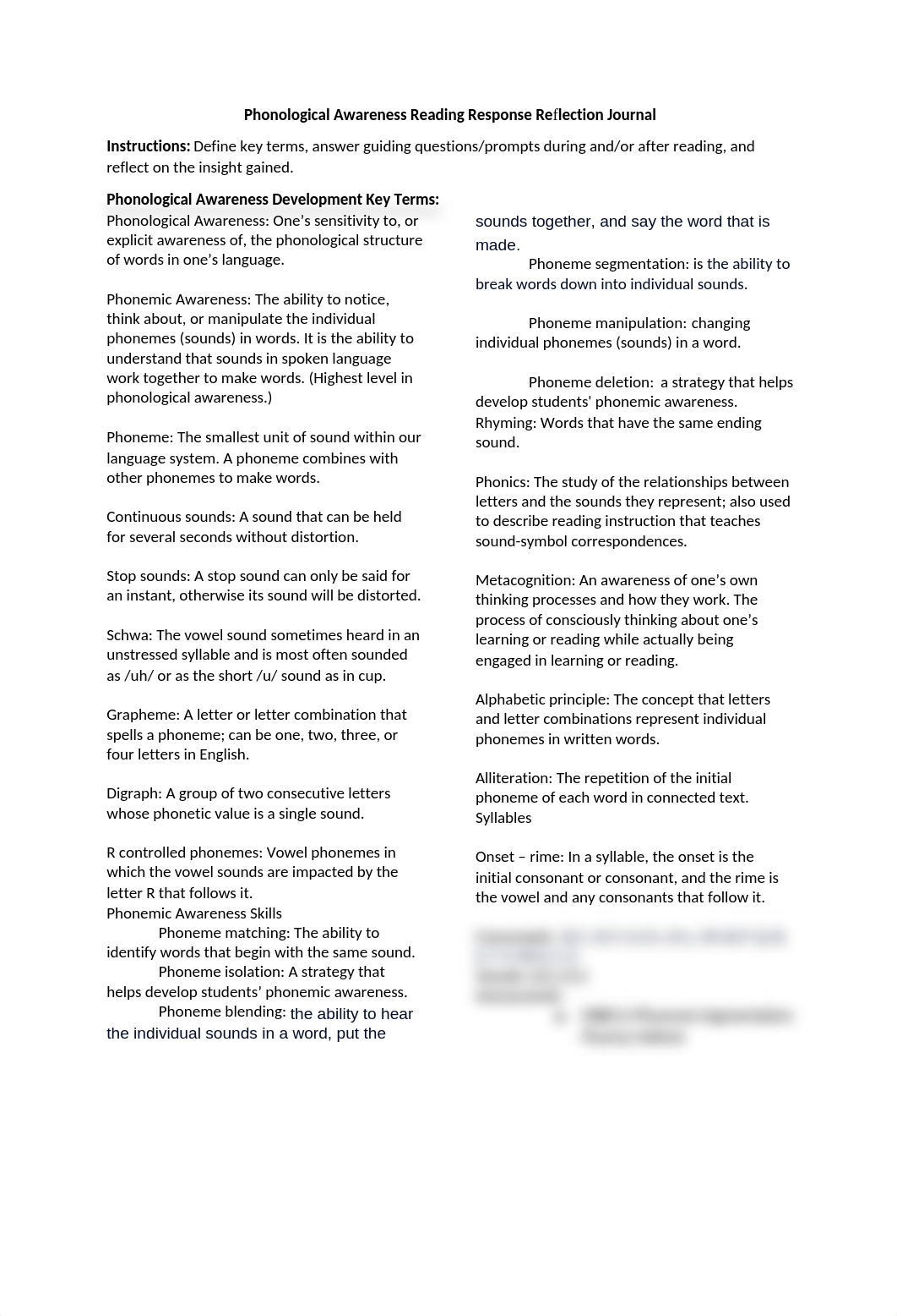 Phonological Awareness Reading Response Reflection Journal.docx_djo6mecjoog_page1