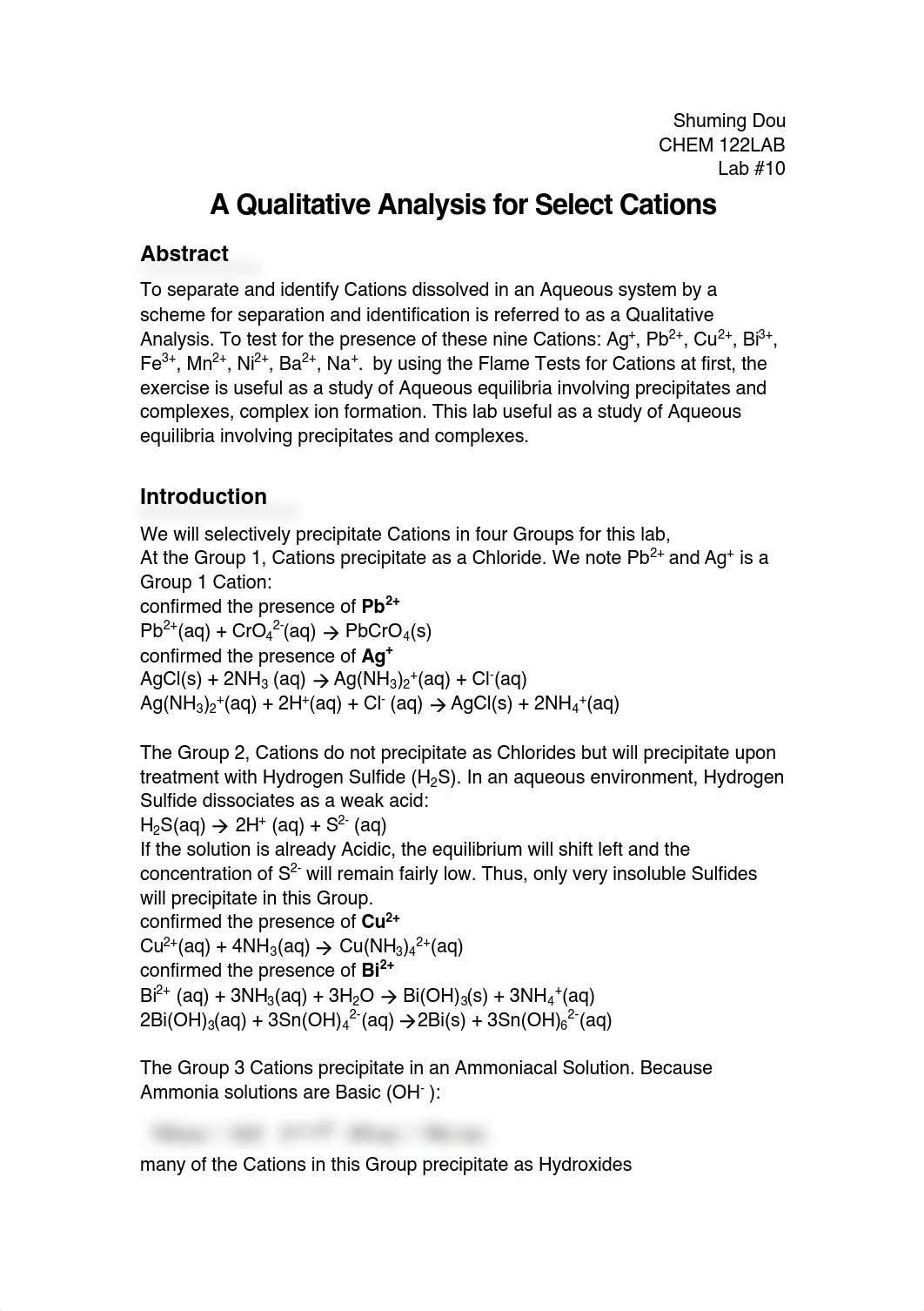 [CHEM122Lab#10]A Qualitative Analysis for Select Cations_djob5g600v7_page1