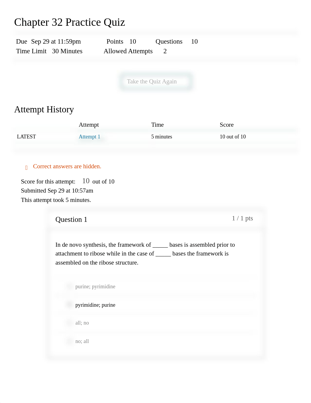 Chapter 32 Practice Quiz_ Biochemistry I Sec 1.pdf_djobrqbtjqh_page1