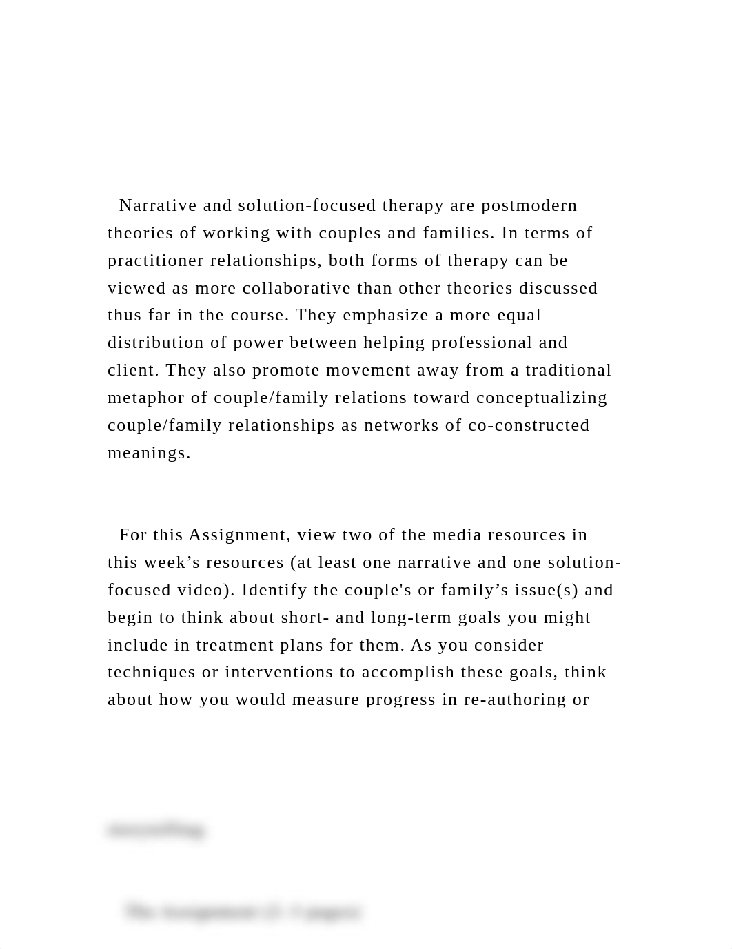 Narrative and solution-focused therapy are postmodern theorie.docx_djodeaqdv0s_page2