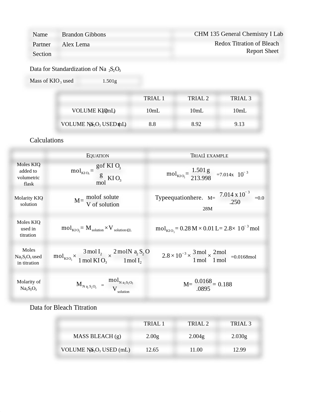 CHM 135 Redox Titration Report Sheet Brandon Gibbons[744].docx_djoqejs7hhq_page1