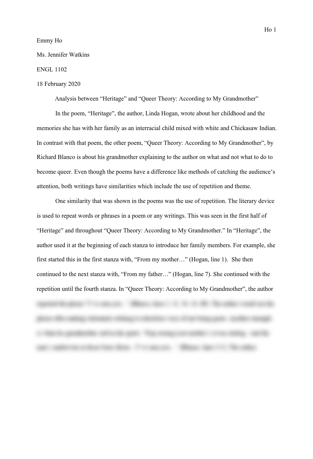 ENGL 1102 Essay #2_ Compare and Contrast Final Draft 2_25_20.pdf_djp2ikojs10_page1