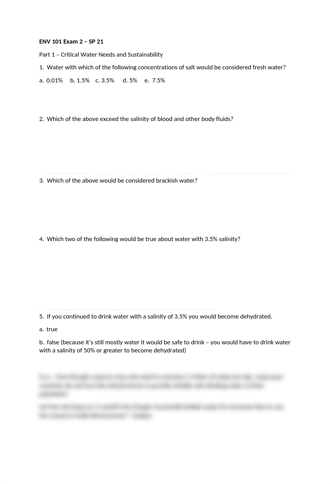 ENV 101 Exam 2 - SP 21.docx_djpaja3mk7f_page1