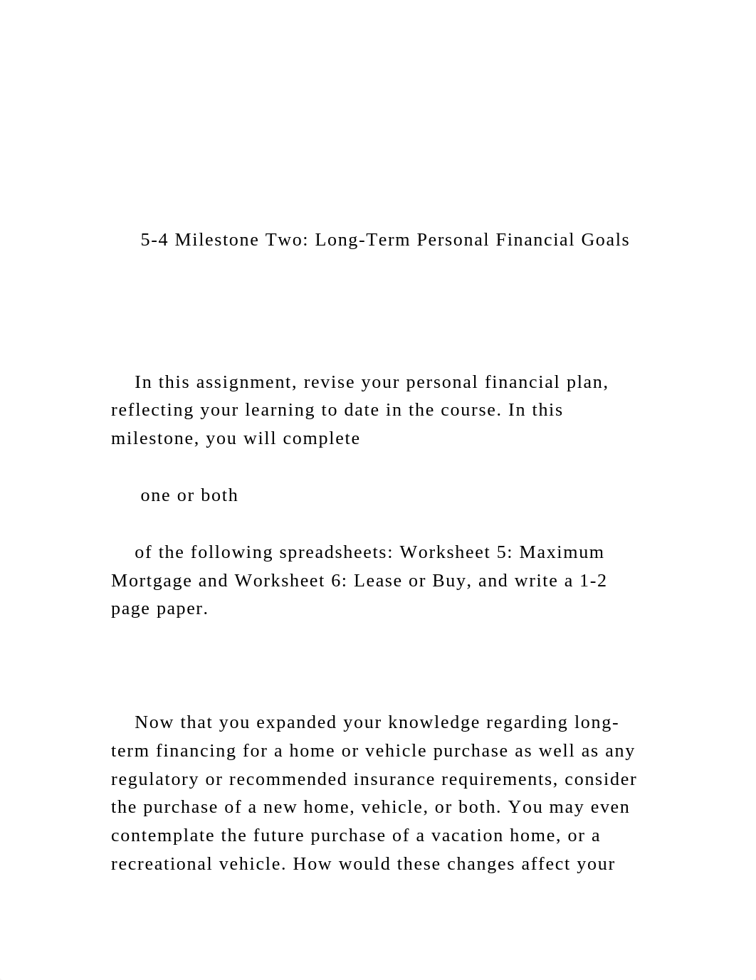 5-4 Milestone Two Long-Term Personal Financial Goals  .docx_djpp8nlmupu_page2