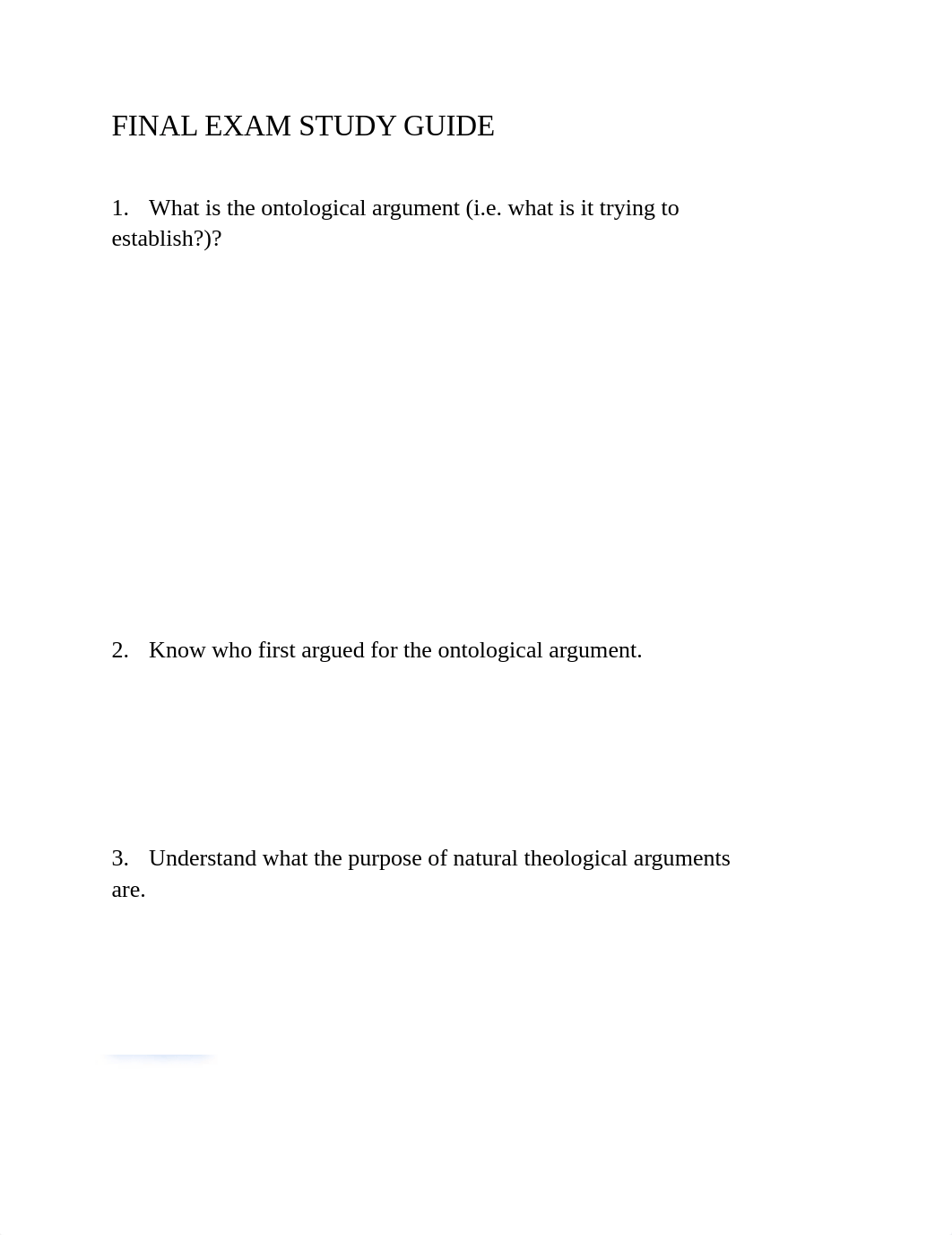 Philosophy Final Exam Study Guide Hogan_djpupj75zwc_page1