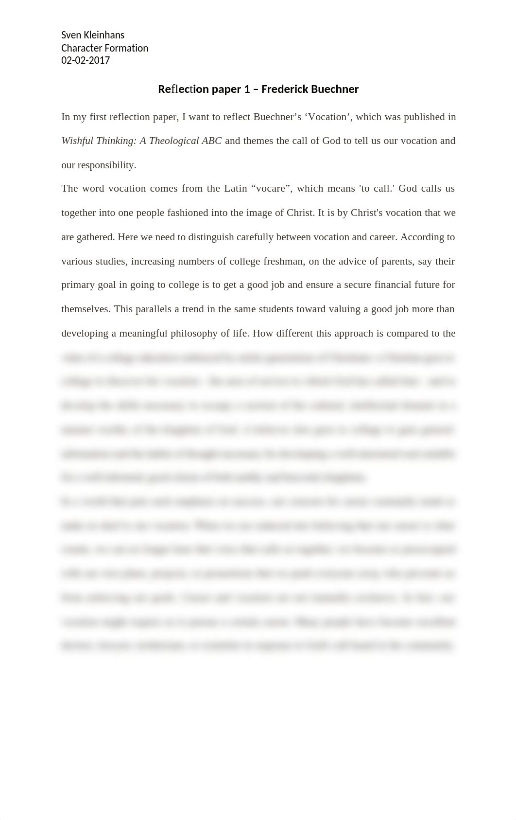 Reflection Paper 1 - Frederick Buechner_djq0dcx8jvx_page1