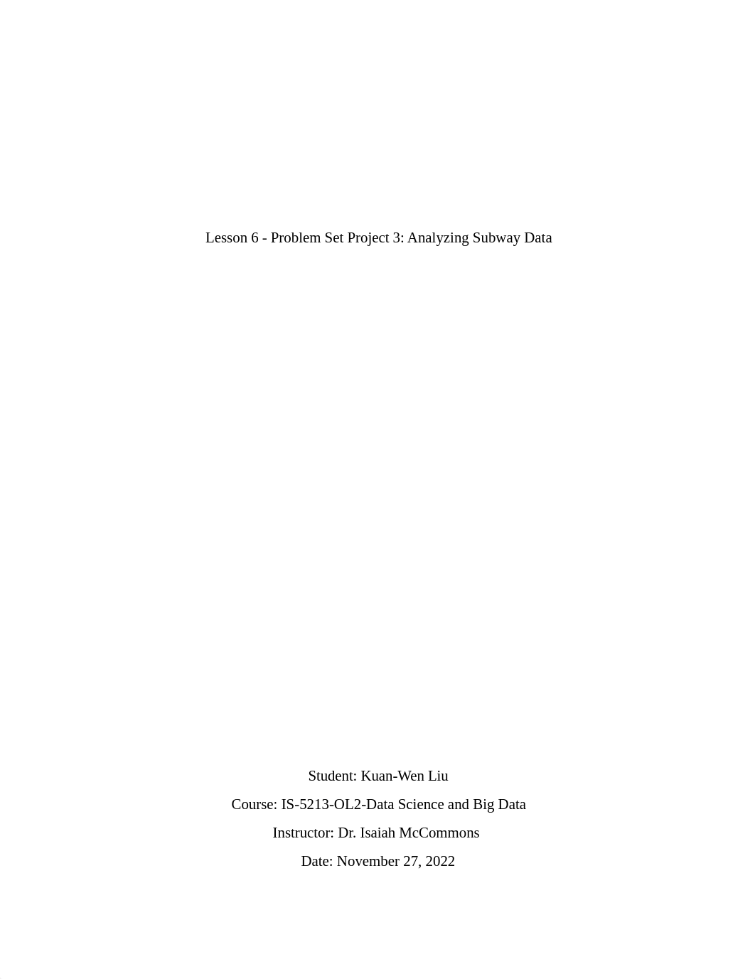 Problem Set Project 3 Analyzing Subway Data.docx_djq637blke7_page1