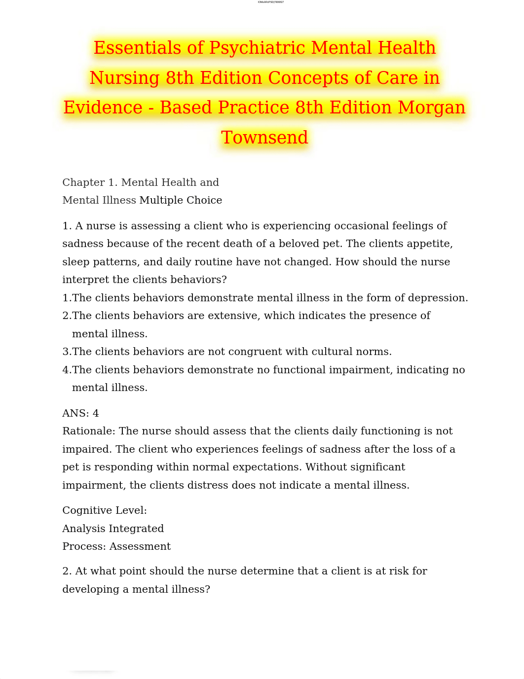 Essentials of Psychiatric Mental Health Nursing 8th Edition Concepts of Care in Evidence - Based Pra_djqex5r4lhm_page1