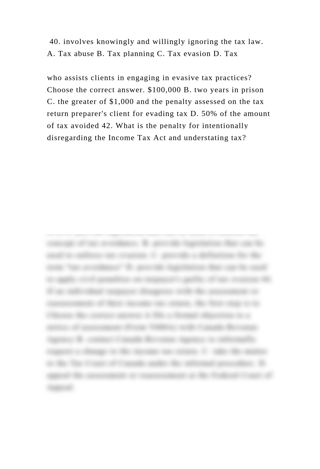 40. involves knowingly and willingly ignoring the tax law. A. Tax abu.docx_djqhai8kk9x_page2