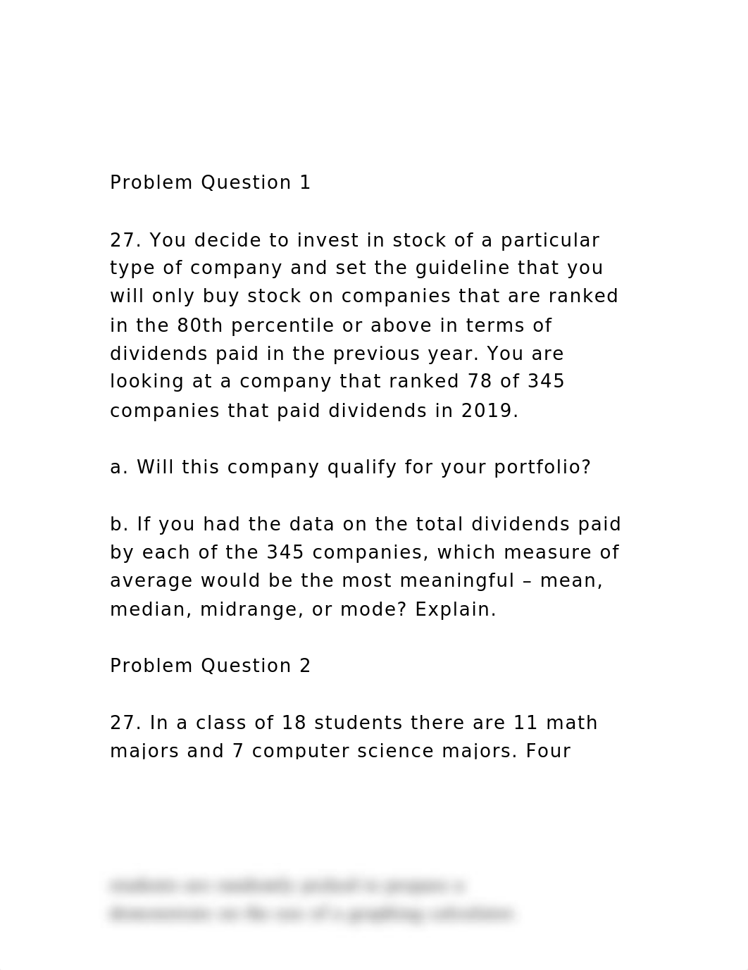 Problem Question 127. You decide to invest in stock of a par.docx_djqi9p2lu9c_page2