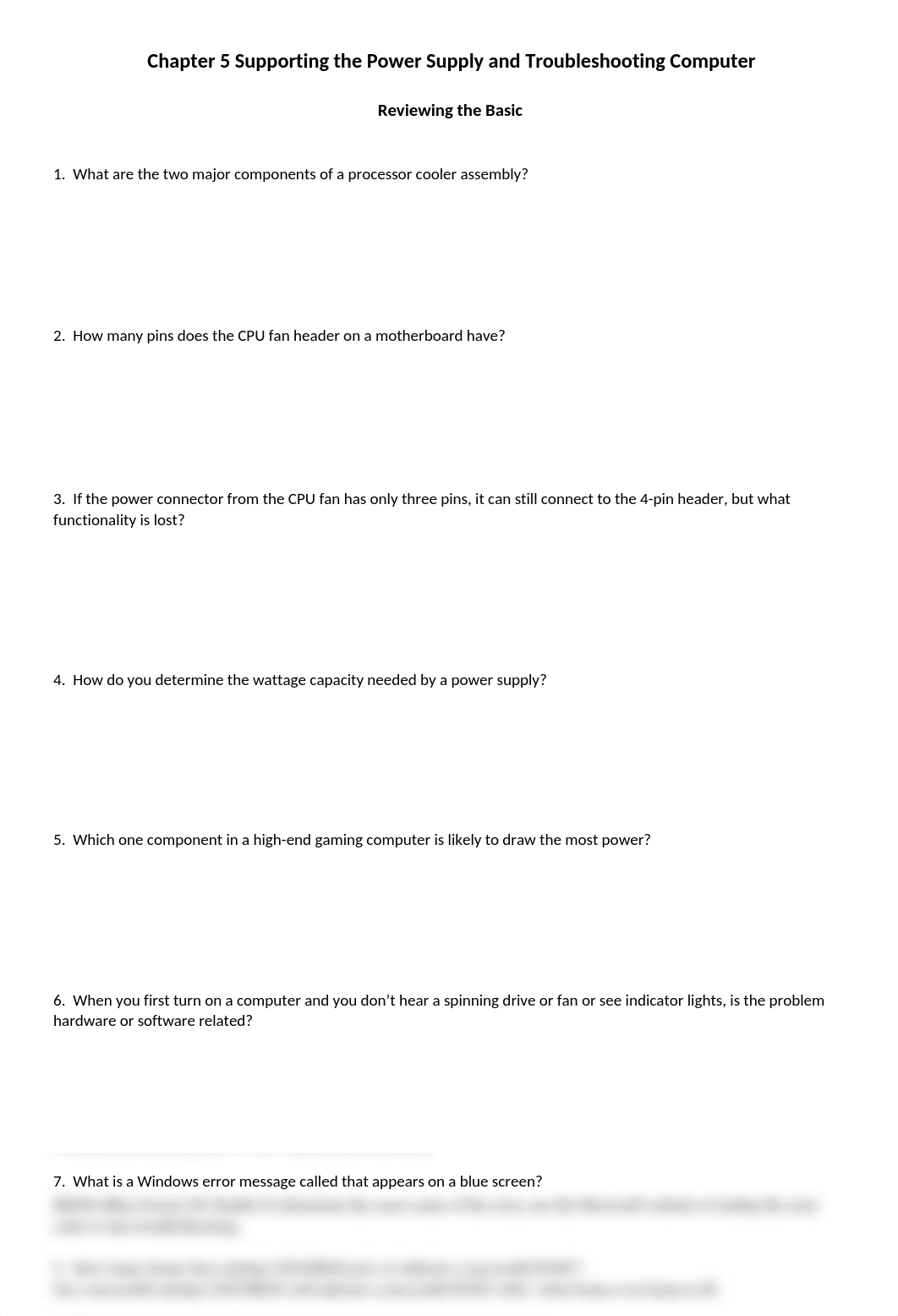 Chapter 5 Supporting the Power Supply and Troubleshooting Computers.docx_djql114b317_page1