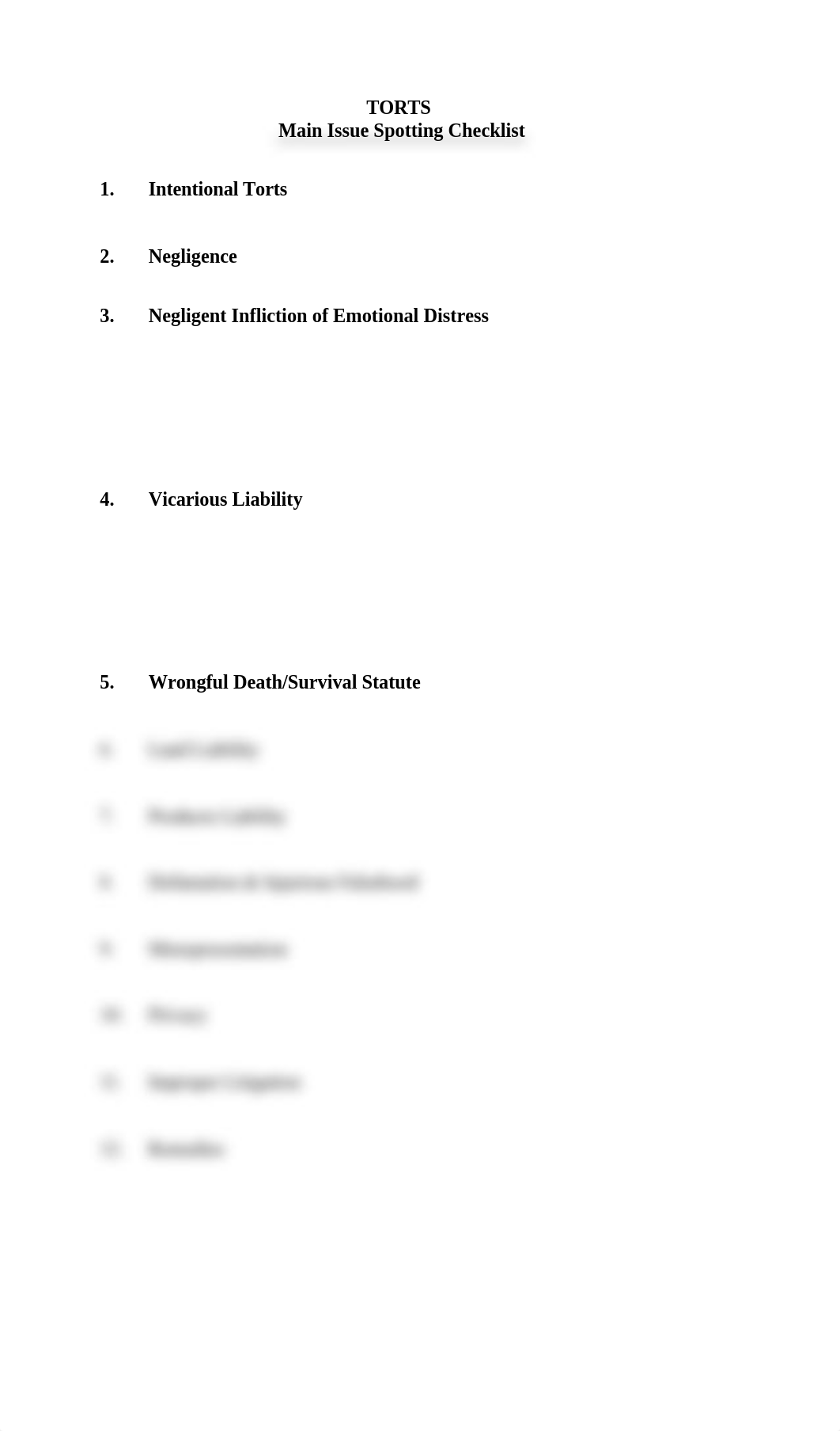 Torts.Main.Checklist.doc_djrf7jypmv1_page1