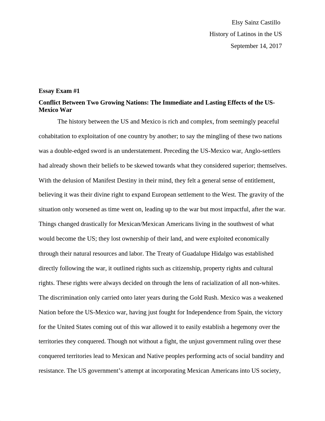 La Raza History 127 First Exam Essay Final Draft.docx_djrh4ipmz54_page1