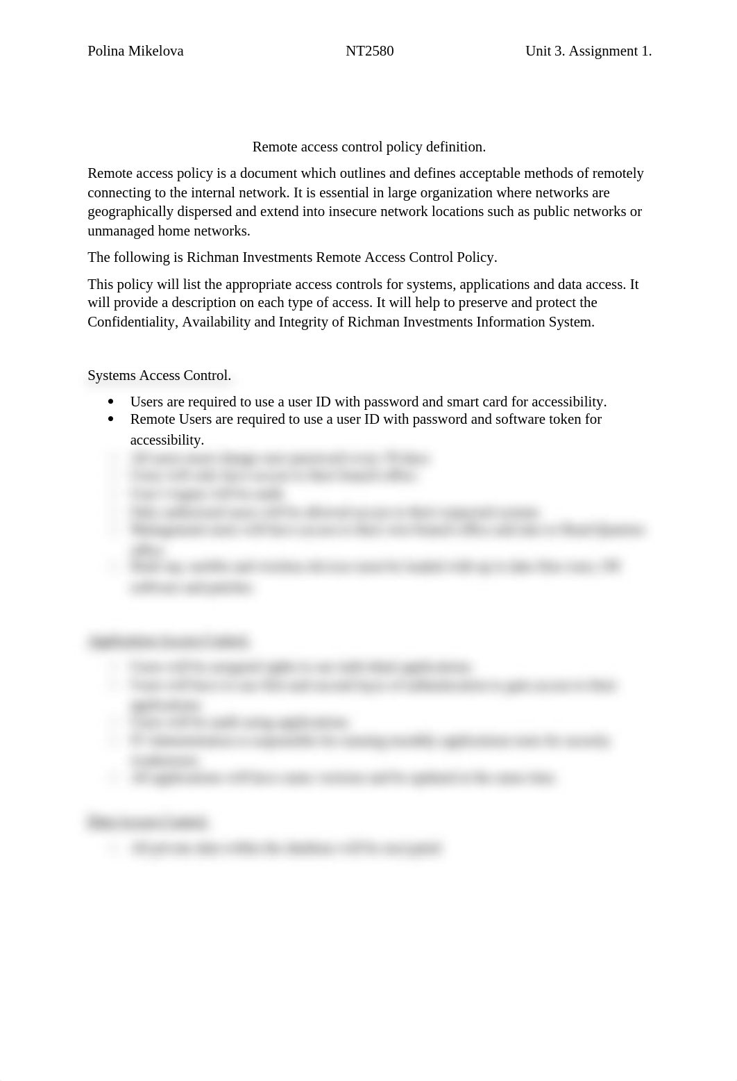 NT2580 Unit 3. Remote Access Control Policy_djrj9270778_page1