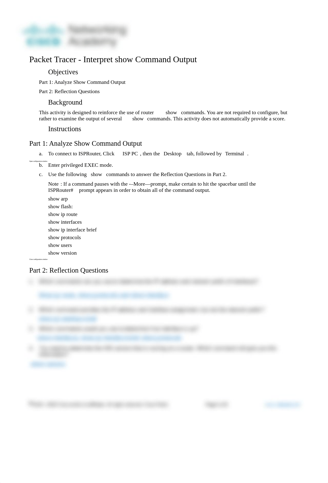 17.5.9 Packet Tracer - Interpret show Command Output-AM.docx_djrlveu6hjx_page1