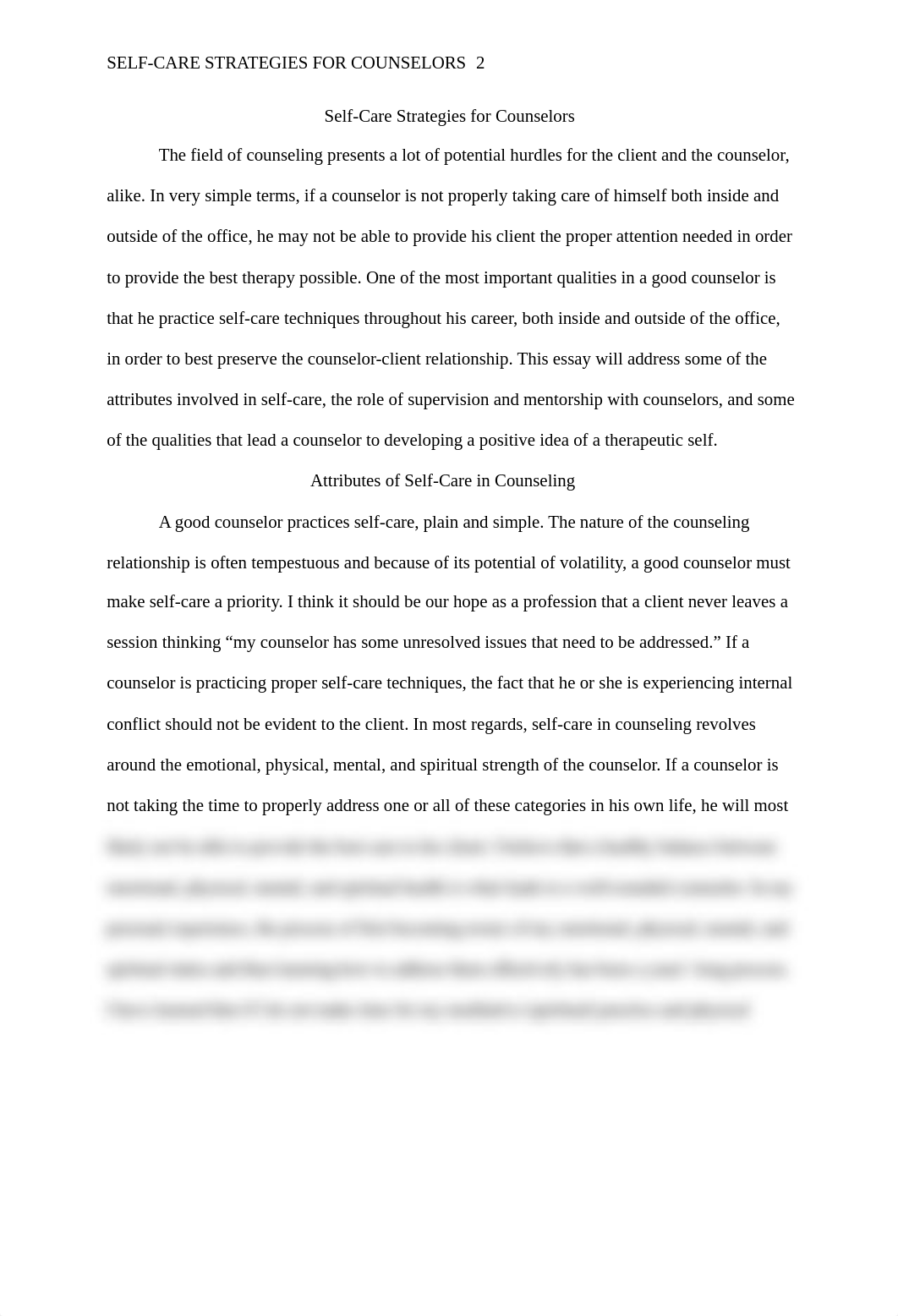 Essay 2 Self Care Strategies for Counselors.docx_djrpk8silik_page2