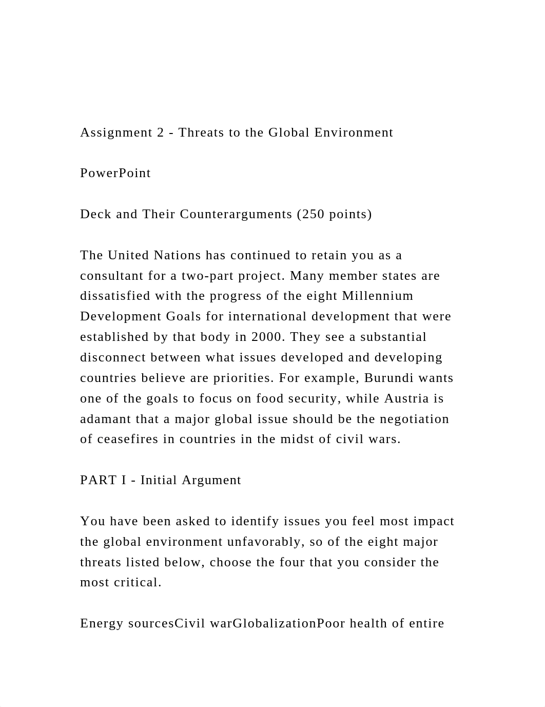 Assignment 2 - Threats to the Global EnvironmentPowerPoint.docx_djslw5ttfk0_page2