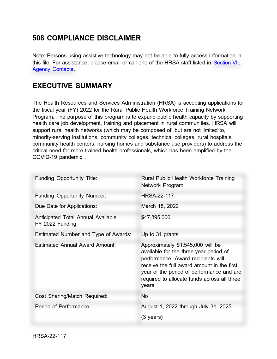 FORHP HRSA-22-117 Rural Public Health Workforce FINAL.pdf_djsqp1x69oz_page2