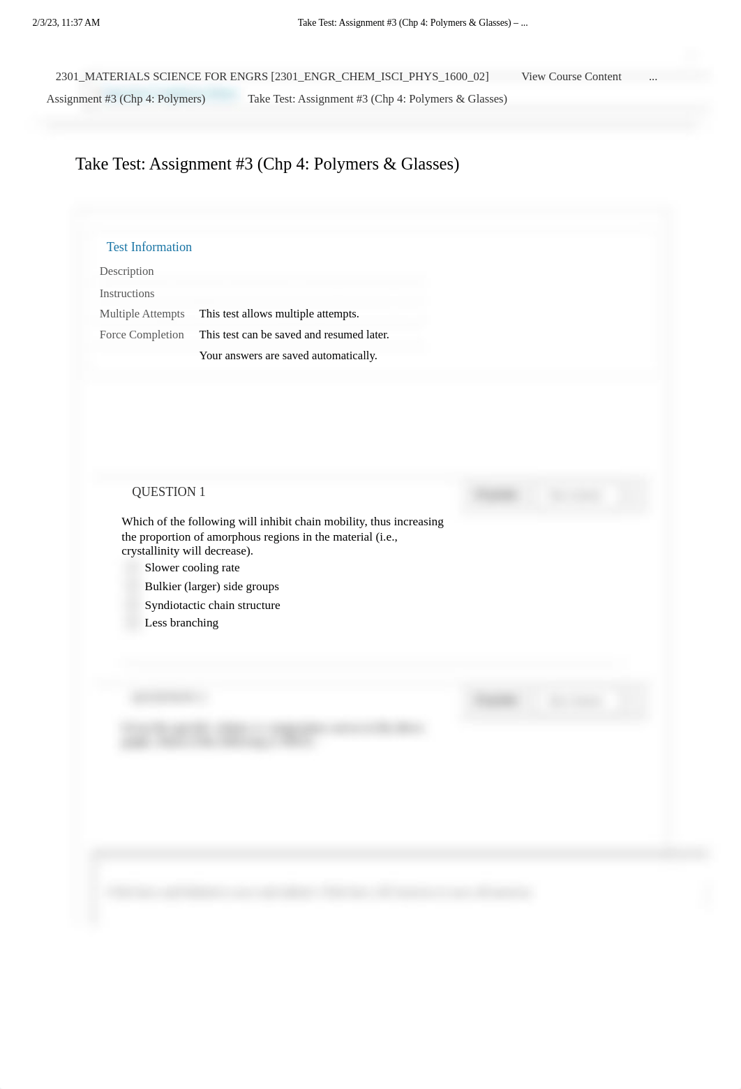 Take Test_ Assignment #3 (Chp 4_ Polymers & Glasses) - .._.pdf_djswdeubuja_page1