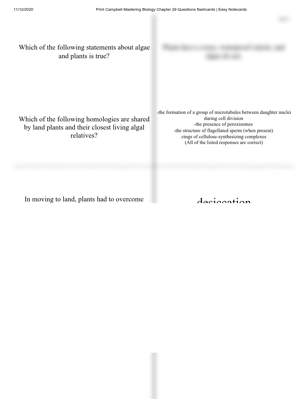 Print Campbell Mastering Biology Chapter 29 Questions flashcards _ Easy Notecards.pdf_djt2msi1u5x_page1