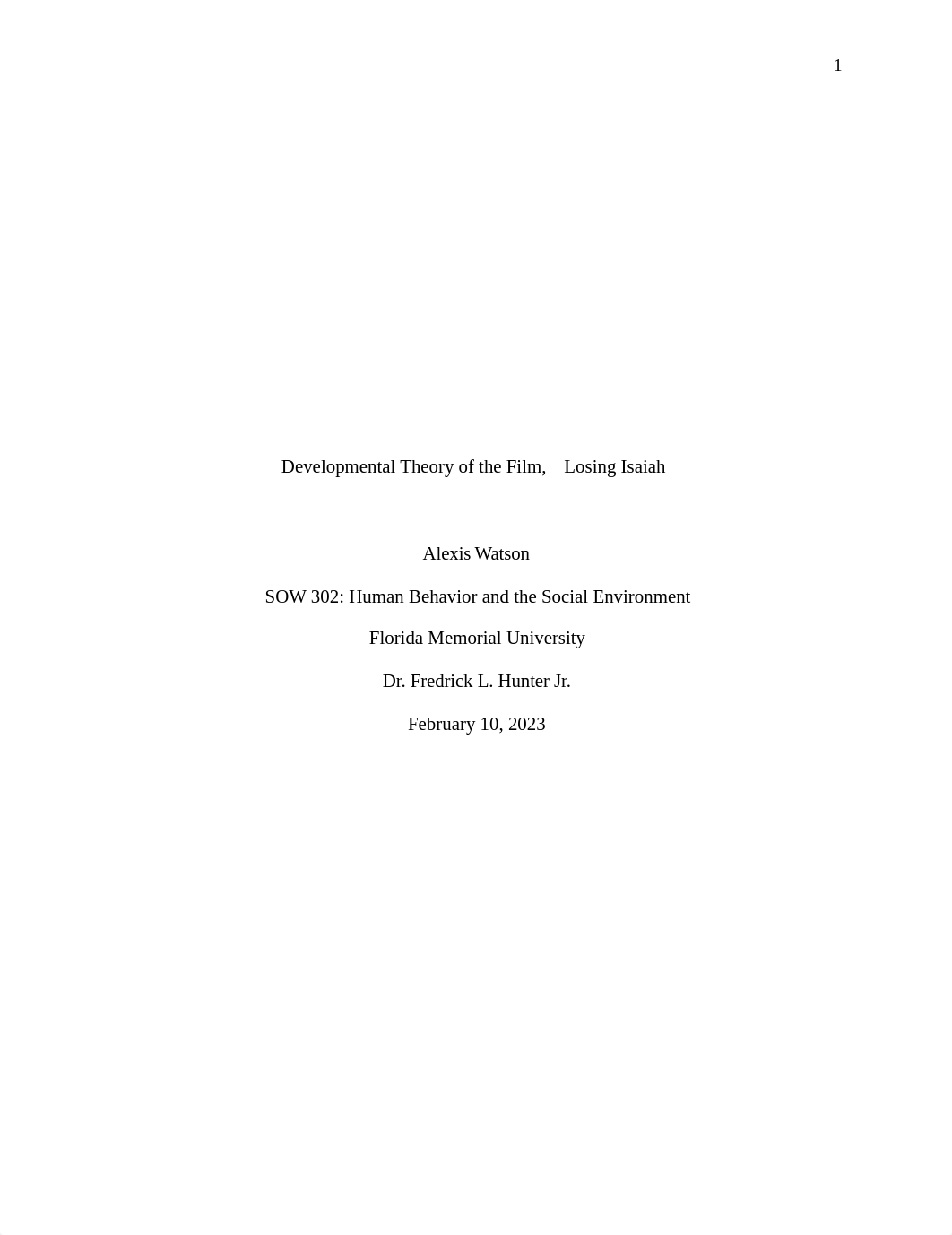 Developmental Theory of the Film Losing Isaiah.docx_djtb2wa57o6_page1