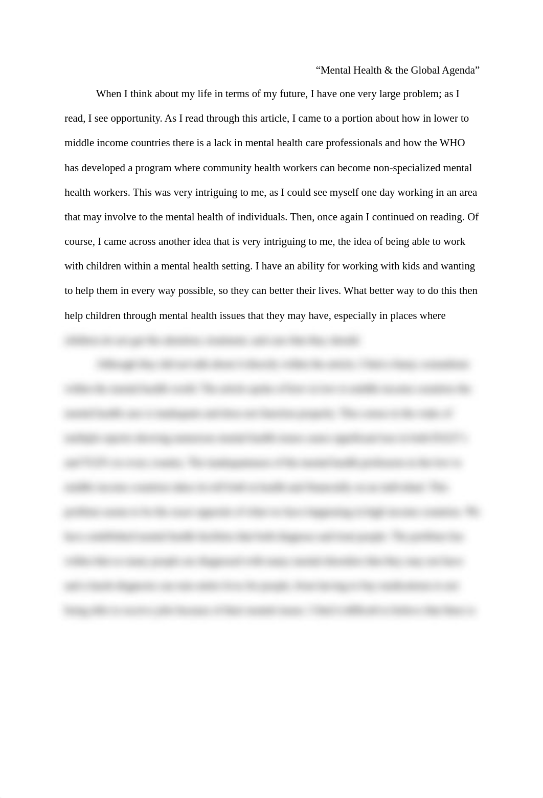 Mental Health & the Global Agenda - Assignment_djtwj0q31w9_page1