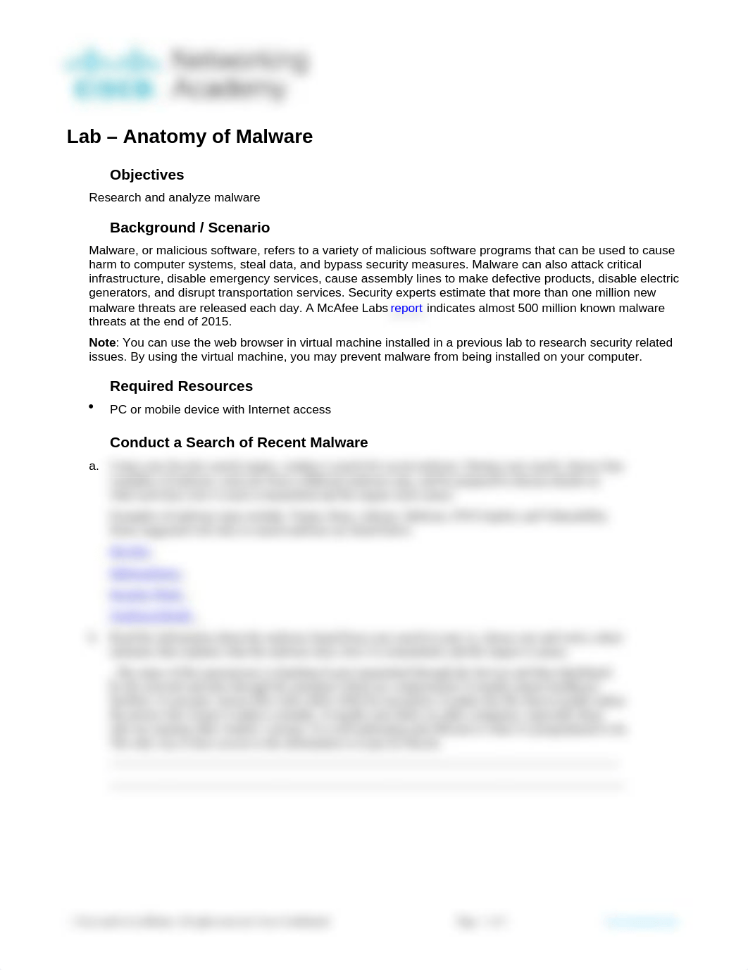 6.2.1.11 Lab - Anatomy of Malware.docx_djtx6mzrcfx_page1