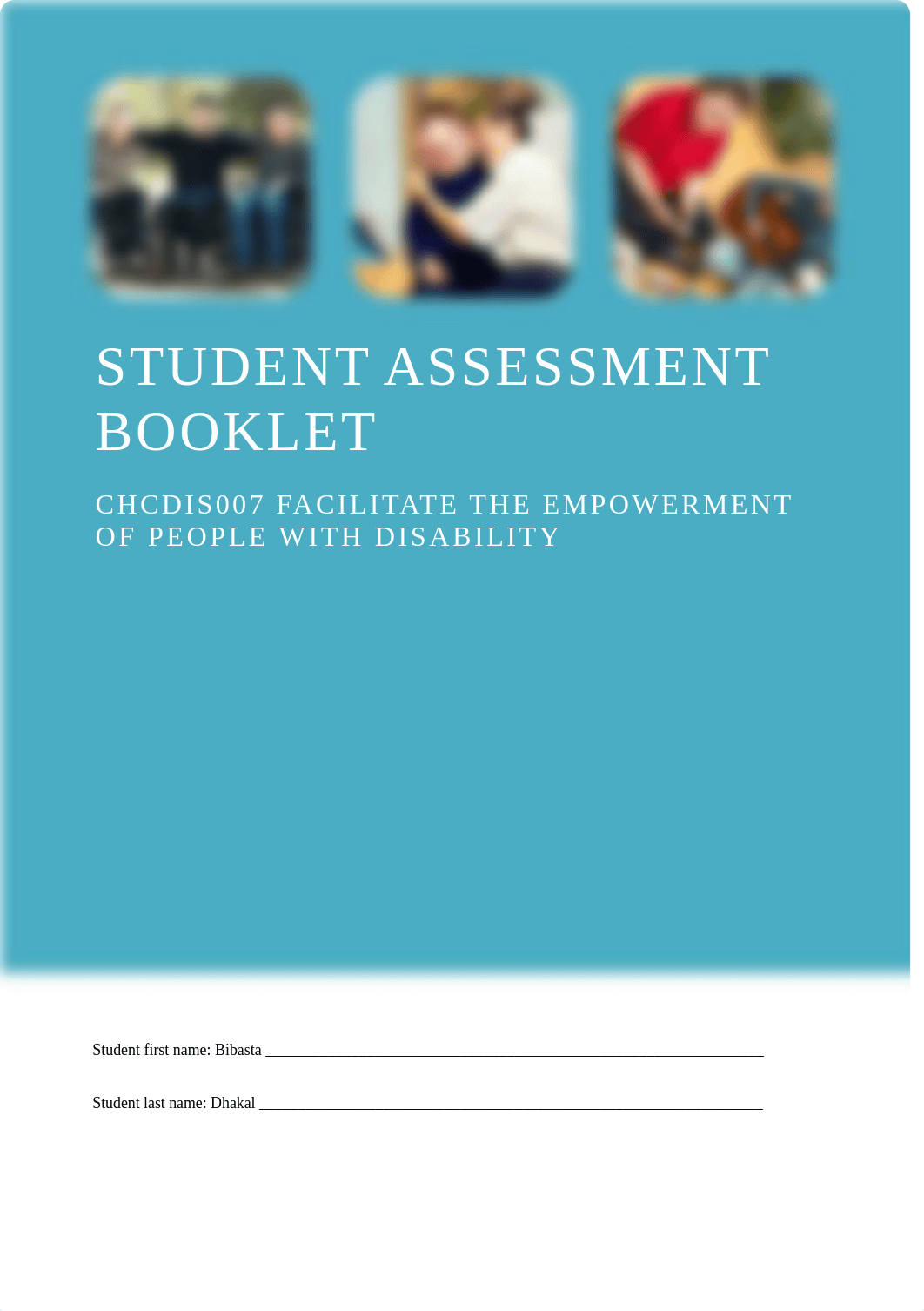 CHCDIS007 Student Assessment Booklet - DIS ID 97971.docx_dju7znqzoyi_page1