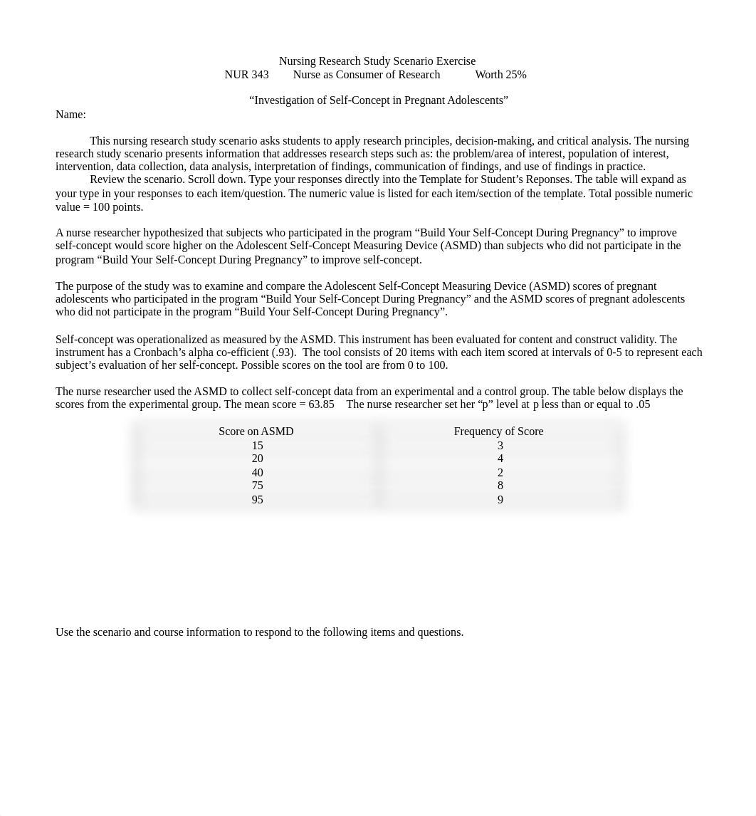 343 Nursing Research Study Scenario Exercise.doc_djugy6tk6aa_page1