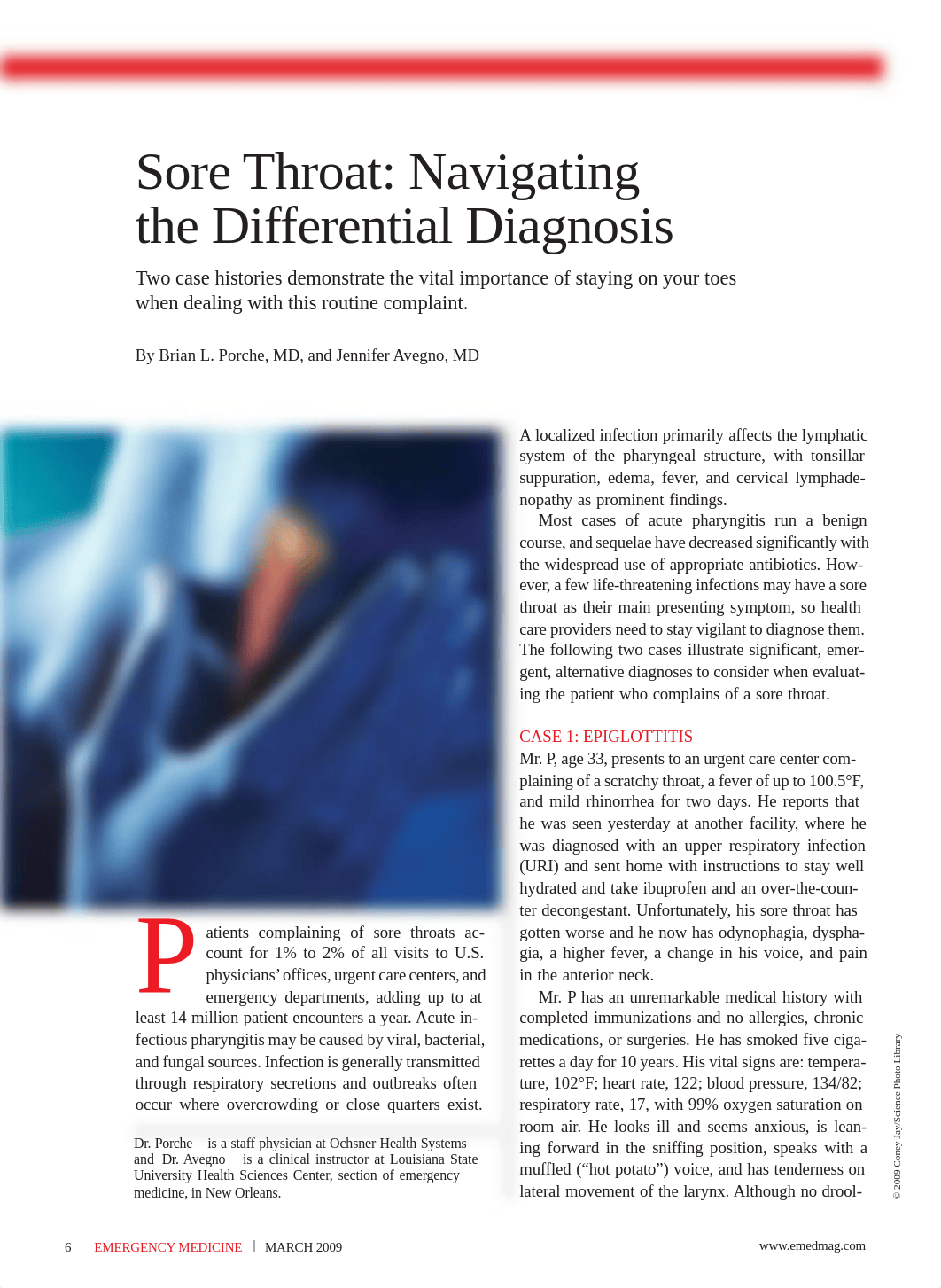 NU7060 - A - Sore Throat - Navigating the Differential Diagnosis.pdf_djujj62ae4h_page1