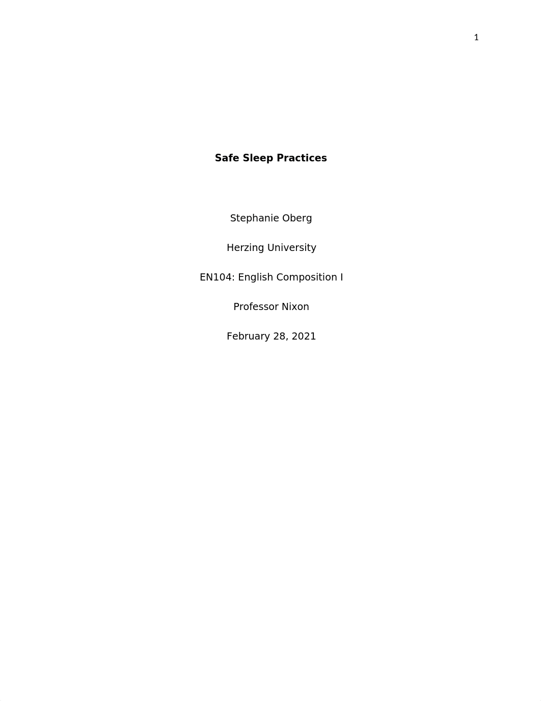 Oberg_Safe Sleep Practices_Final Draft.docx_djum7a27n8c_page1