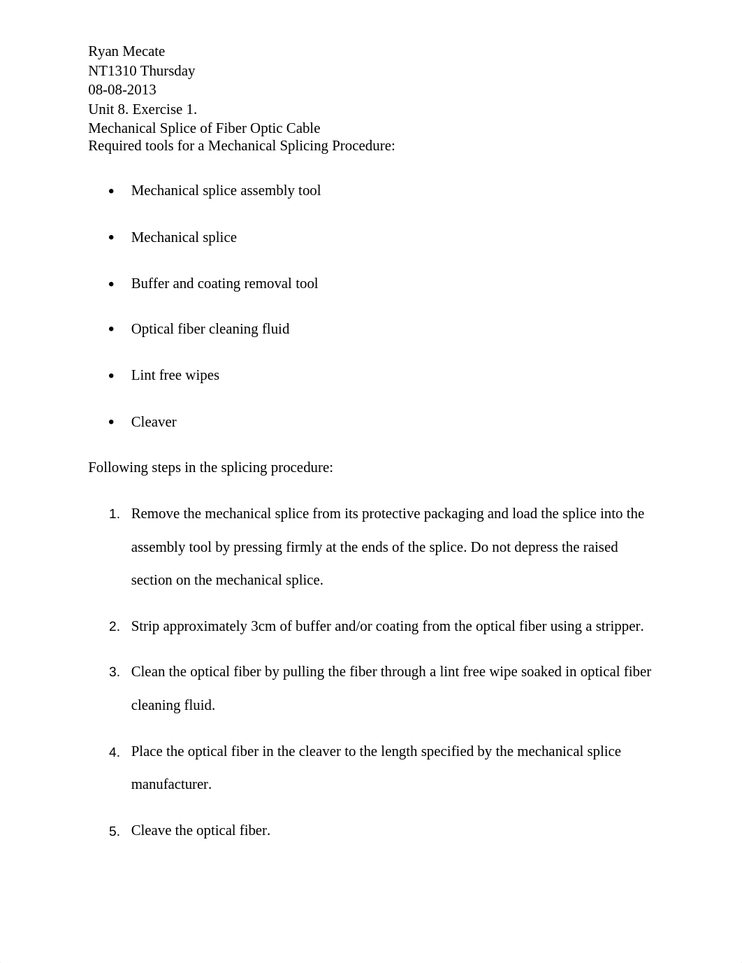 unit 8. exercise 1. mechanical splice of fiber optic cable_djun7p9u3hm_page1