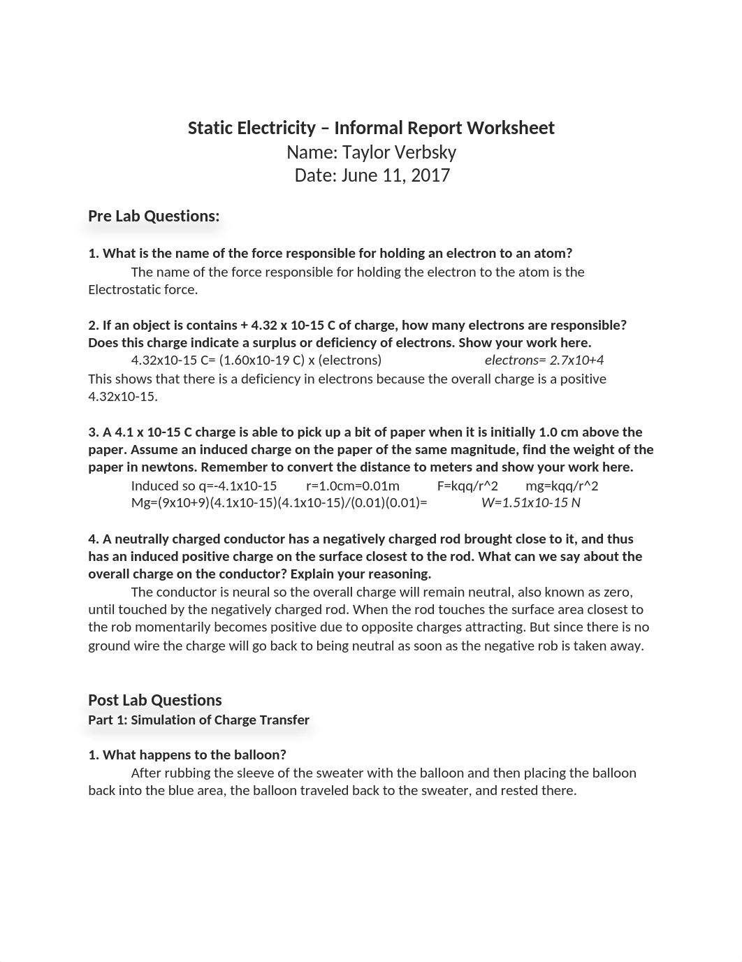 Verbsky Lab #1 Static Electricity - Informal Report Worksheet.docx_djuo36mw1qw_page1