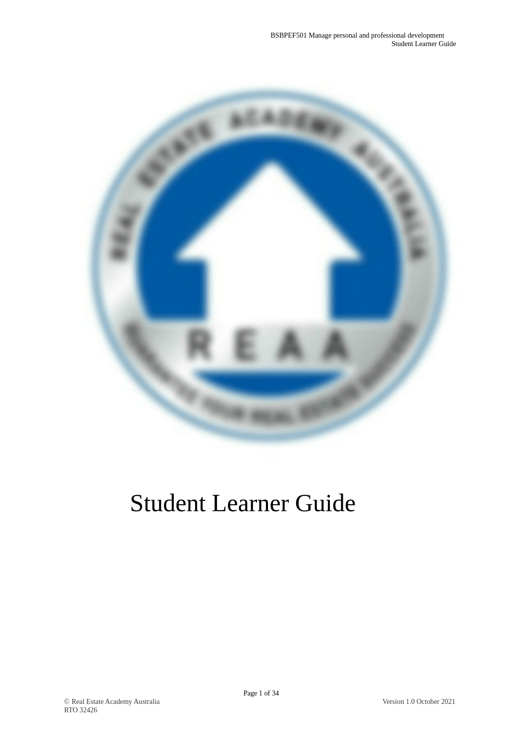 BSBPEF501 - Student Learner Guide.pdf_djusxd44iw4_page1