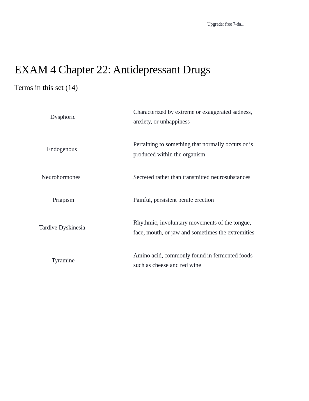 EXAM 4 Chapter 22_ Antidepressant Drugs Flashcards _ Quizlet.pdf_djuzgd2q7ri_page1